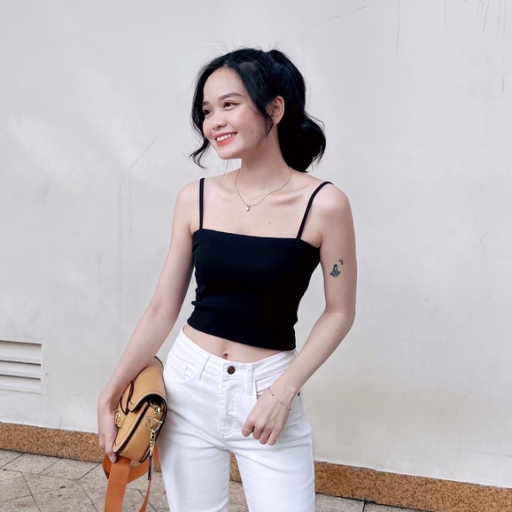 ÁO 2 DÂY BASIC ZAREEN OAL03 ĐEN
