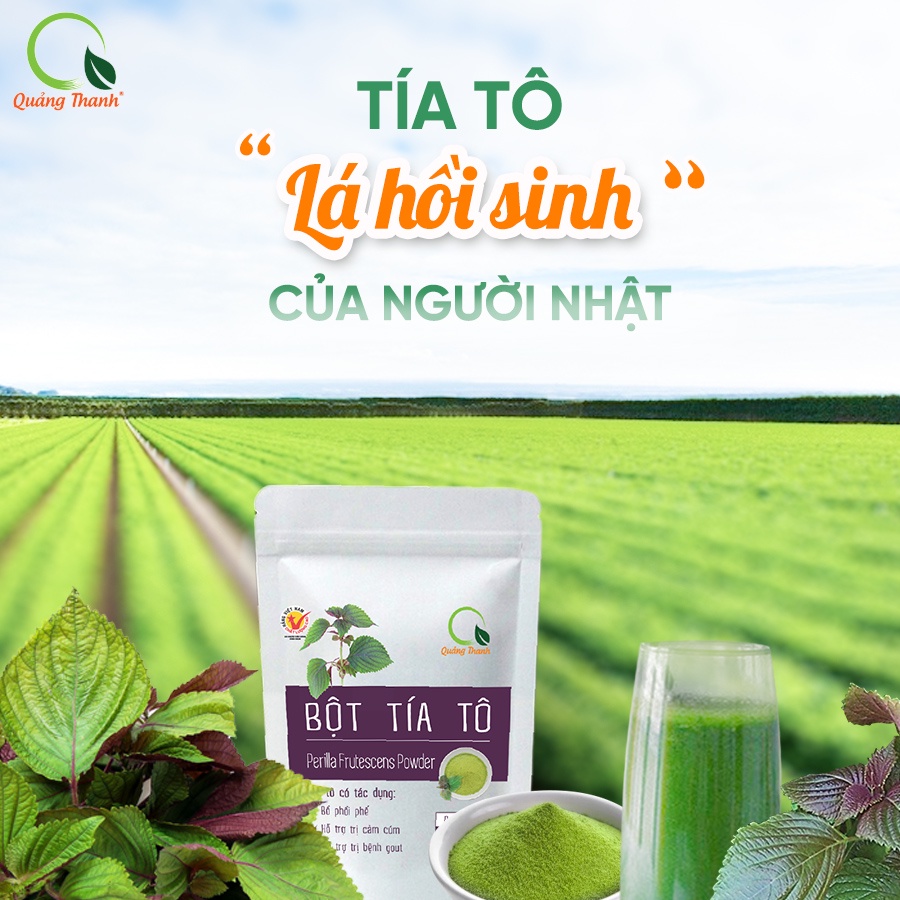 Combo Bột Tía Tô và Bột Diếp Cá 50g - Mát gan, hỗ trợ vấn đề tiêu hóa, bổ phổi phế, hỗ trợ tăng sức đề kháng- Chính Hãng