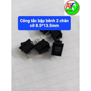 5cái công tắc bập bênh 8.5*13.5mm 10a 250v 2 chân