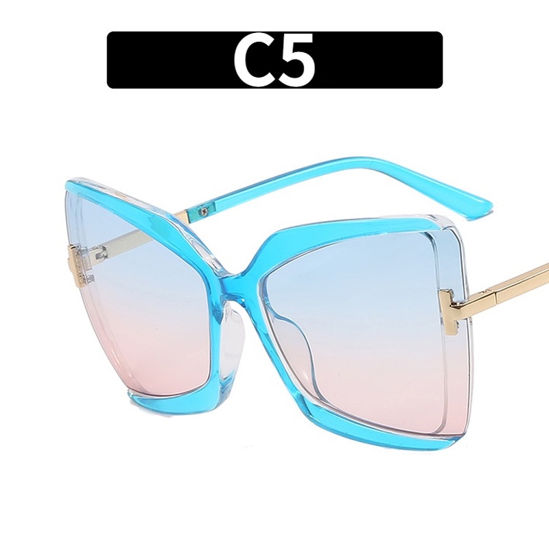 Kính Mát Thời Trang Gọng Mắt Mèo Cỡ Lớn Cá Tính Cho Nữ