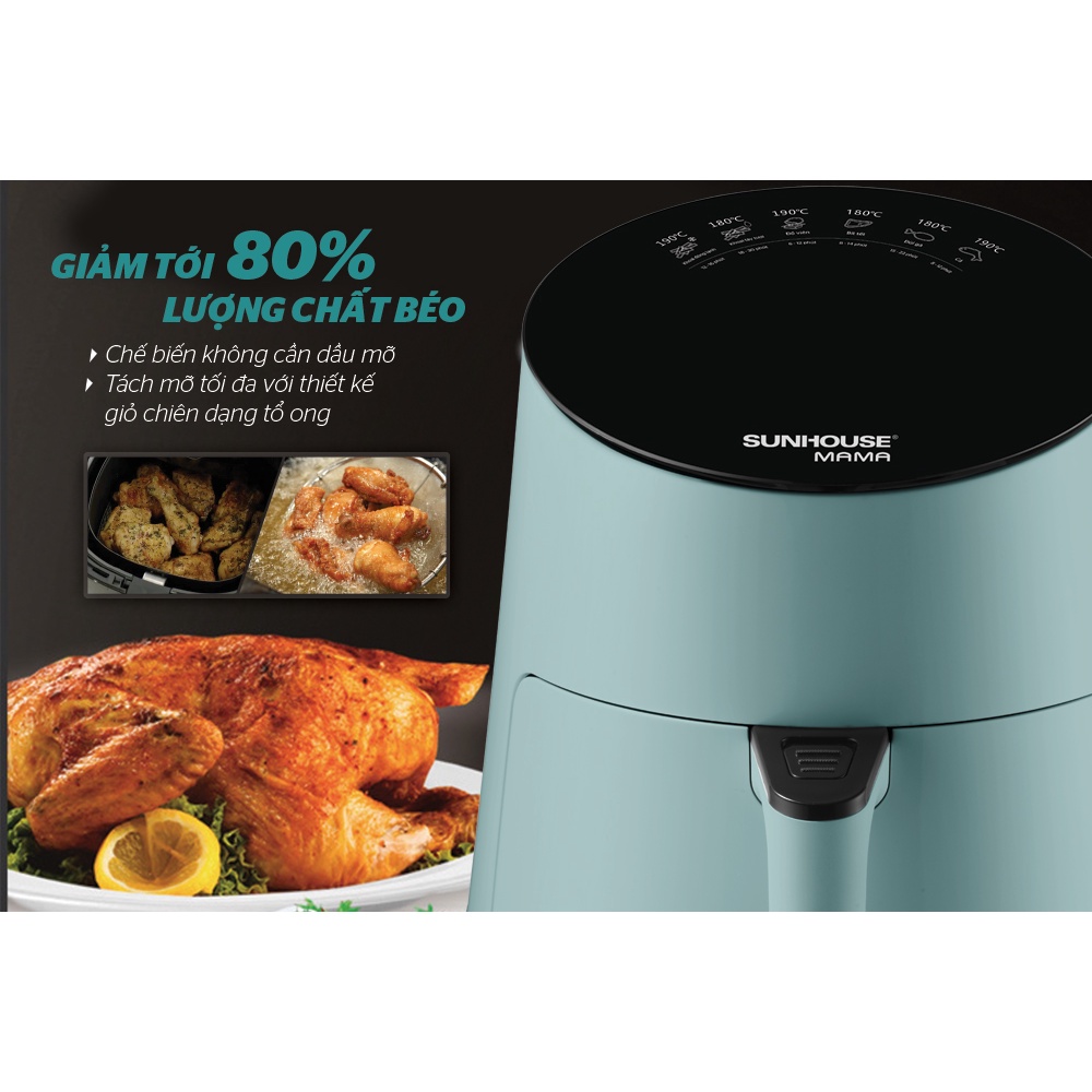 Nồi chiên không dầu 3.5L Sunhouse SHD4085G