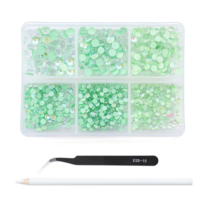 Đá Mocha Lấp Lánh Trang Trí Móng Tay Nghệ Thuật DIY