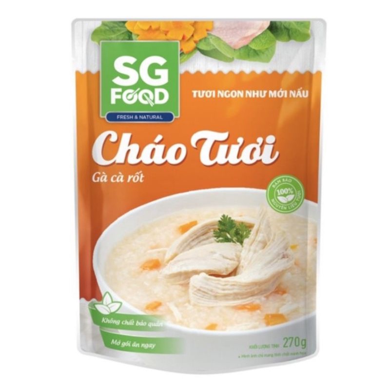 CHÁO TƯƠI SG FOOD 270G CHO BÉ DATE 2022