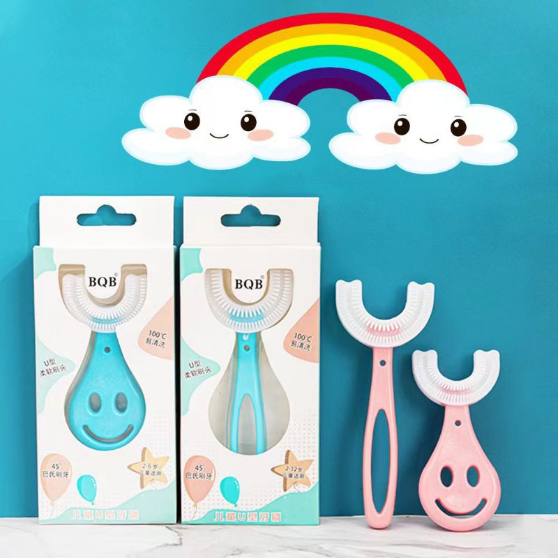 Bàn chải chữ u BQB hàng chính hãng cho bé từ 2_12 tuổi