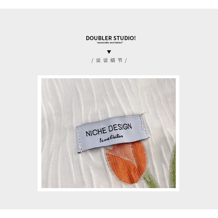 Túi Xách Canvas Họa Tiết Hoa Tulip Thời Trang