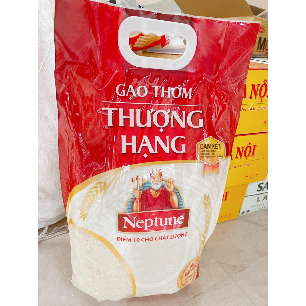 Túi Gạo Neptune 5kg - Gạo dẻo thơm Thượng Hạng