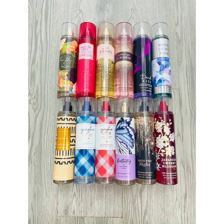 Xịt Thơm Body Bath And Body Works FULL SIZE 236ml Body Mist Hương Nước Hoa - Chọn mùi Bill Mỹ