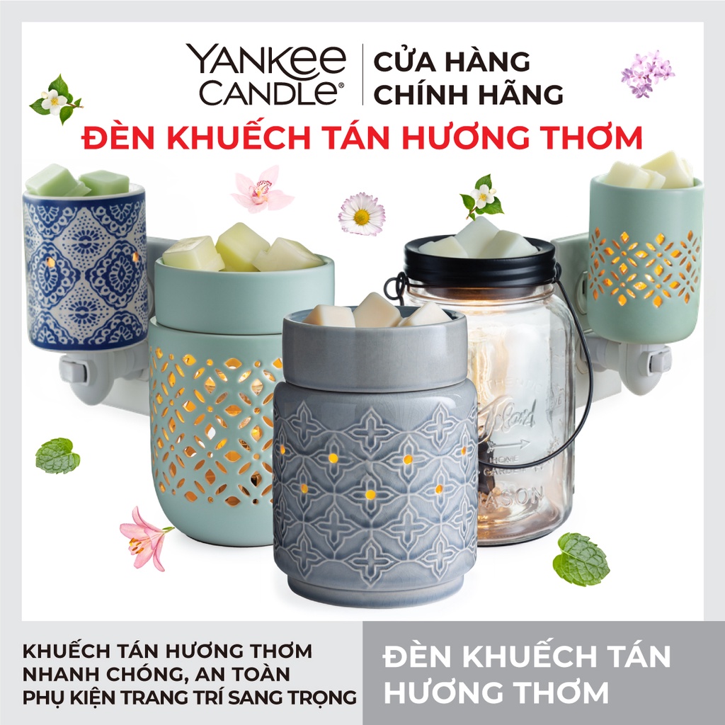 Đèn đốt sáp thơm & xông tinh dầu Yankee Candle (nhiều mẫu tùy chọn)