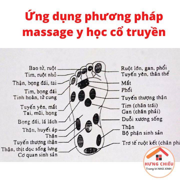 Bàn lăn massage chân, masa gỗ
