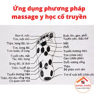 Bàn lăn massage chân, masa gỗ