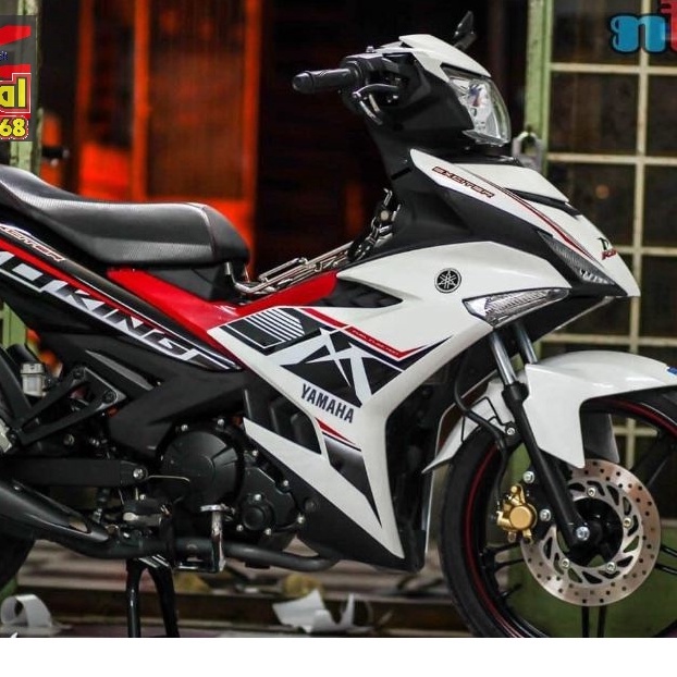 Tem Rời Exciter 150 Mx King Dán Xe Trắng Đen