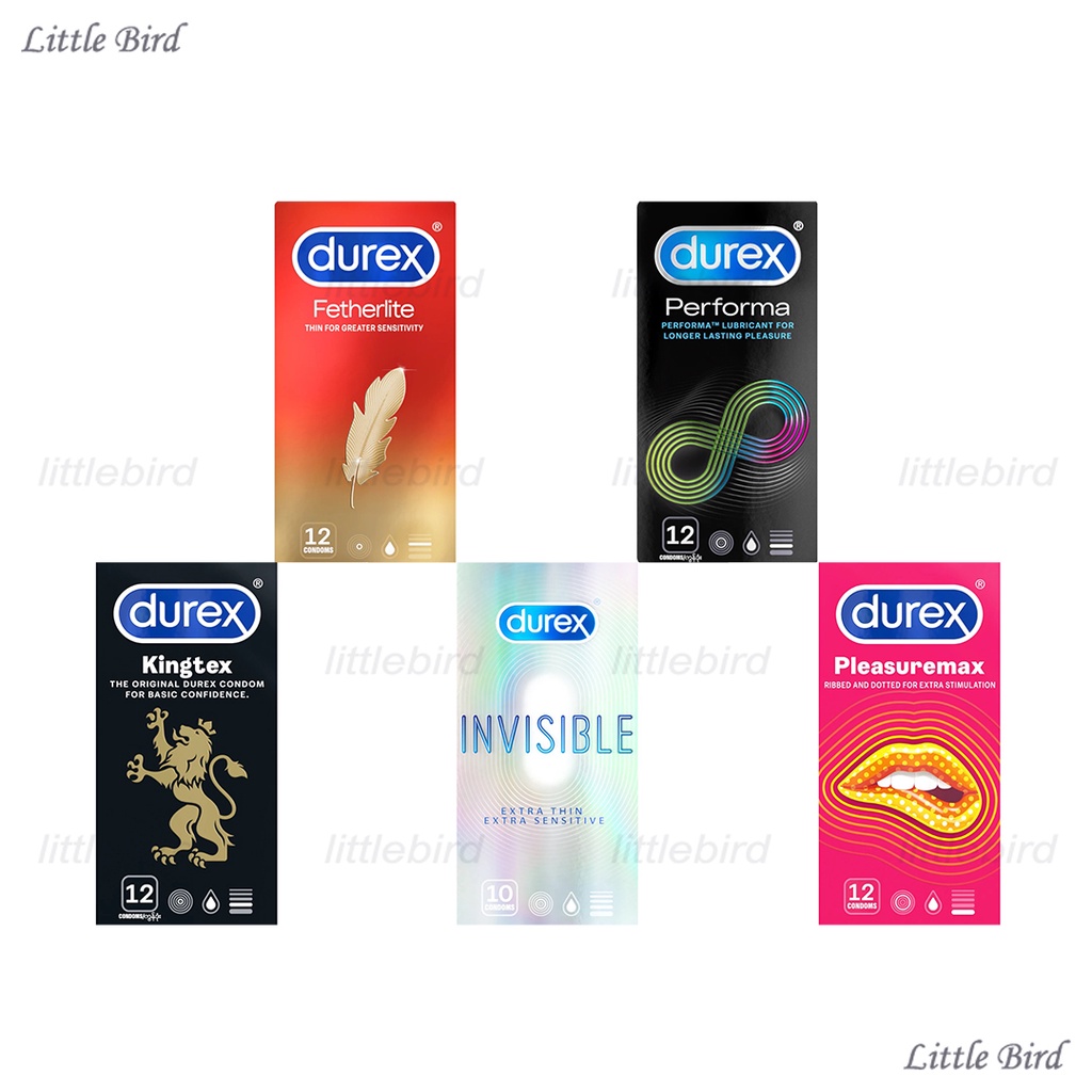 Bao cao su Durex PHIÊN BẢN MỚI -(Invisible, Performa, Fetherlite, Pleasuremax, Kingtex)