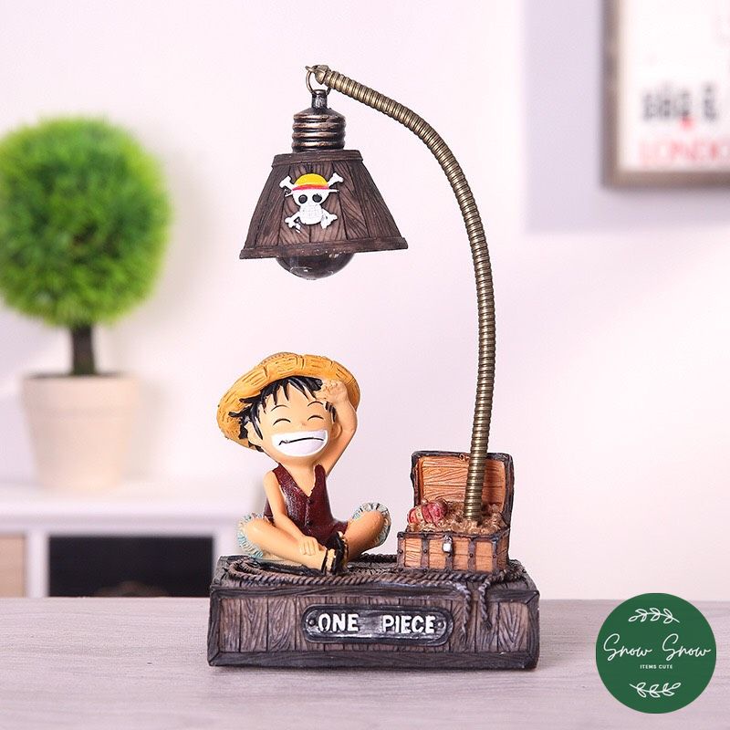 Đèn led trang trí - Đèn ngủ để bàn nhân vật phim OnePiece cực chất ánh sáng xanh độc lạ dùng để decor làm quà tặng