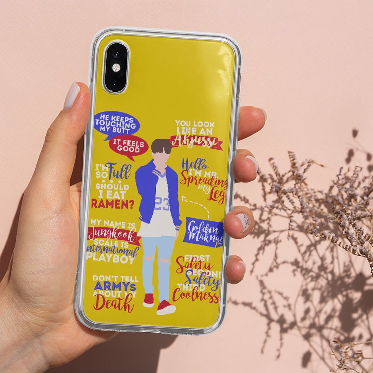 Ốp Iphone Fan Kpop Jungkook Bts Màu Vàng 7/7Plus/8/8Plus/X/Xs/Xs Max/11/11 Promax/12 /12 Pro Max Lpc12120838