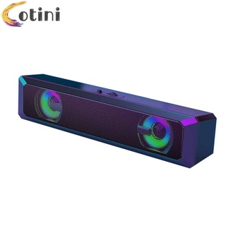 Loa nghe nhạc có dây cổng usb a4 6w rgb