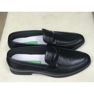 Giày mọi nam da bò d28- đen