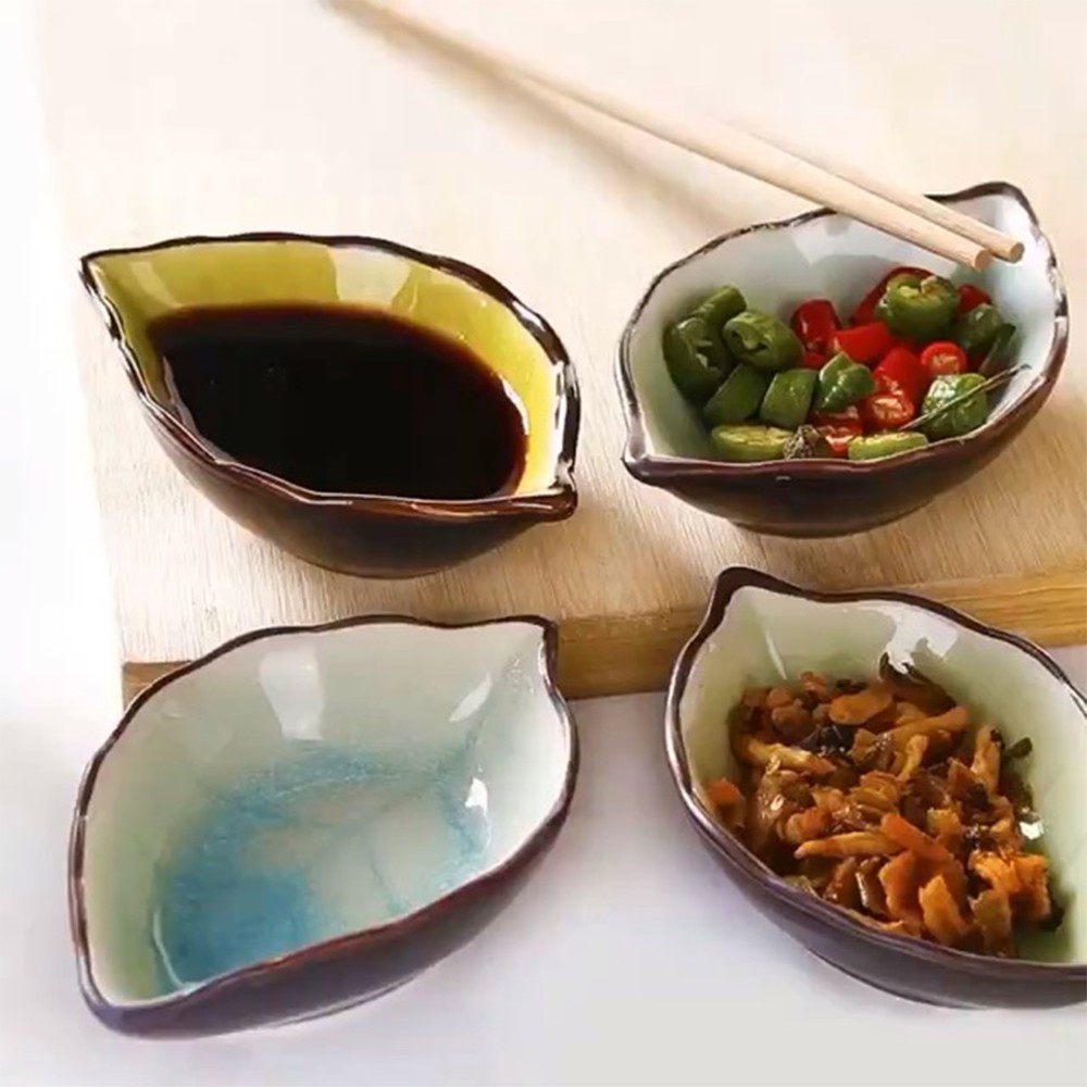 ĐĨA SỨ Đựng Nước Chấm - Khay Đựng Gia Vị - Chén Bát Nhỏ Đựng Nước Mắm - Xì Dầu Bàn Ăn