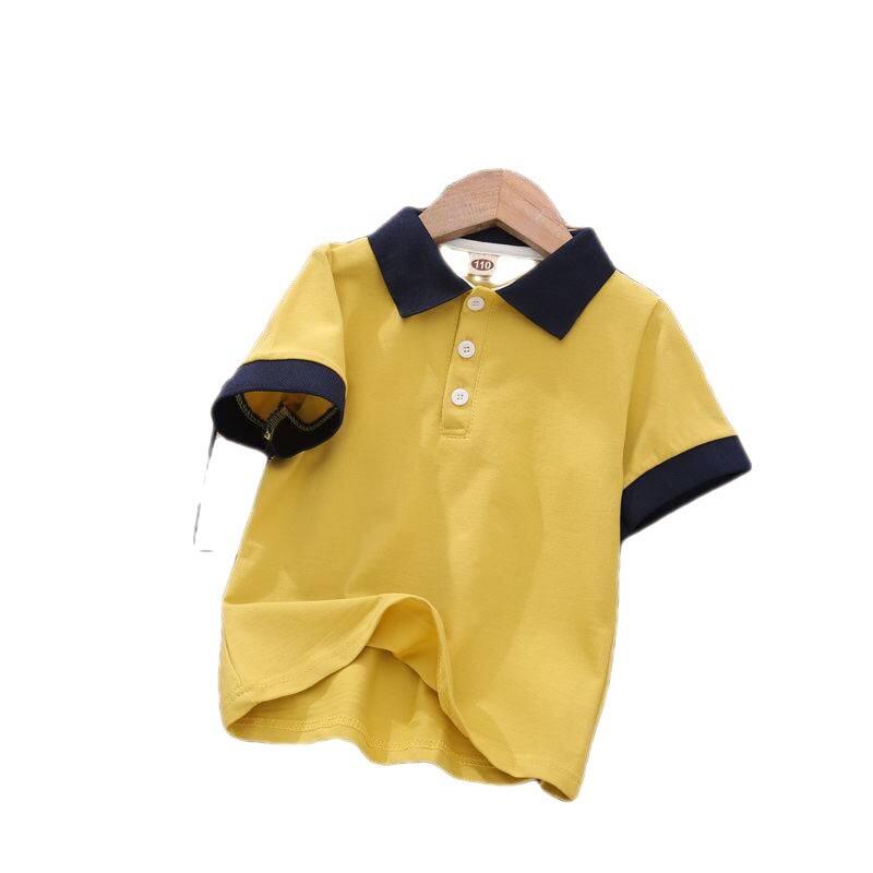 Áo polo Cotton Thoáng Khí Thời Trang Mùa Hè Dành Cho Bé Trai 5-12 Tuổi