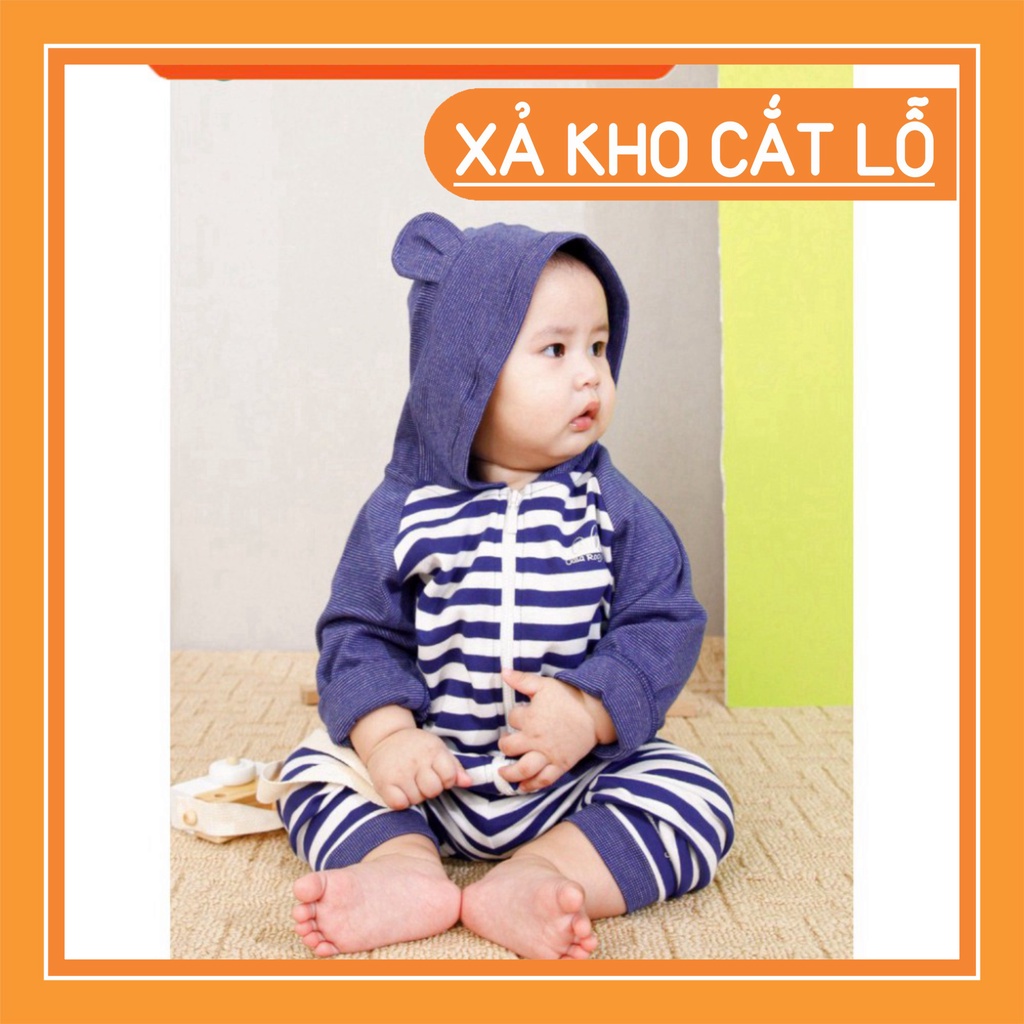 Áo khoác có mũ kẻ to UalaRogo UR3889 SIZE 6-12M FLASH SALE