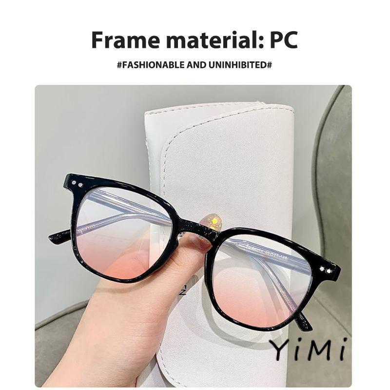 Mắt Kính Gọng Tròn Màu Đen Thời Trang Cho Nữ