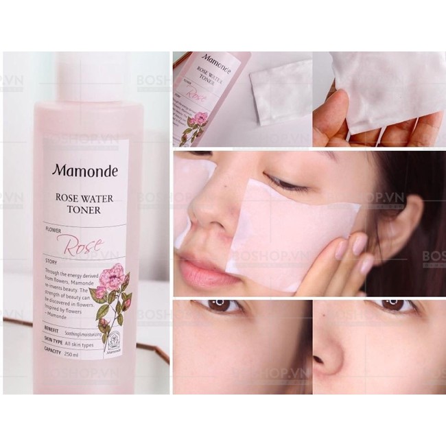 Nước Hoa Hồng Mamonde Rose Water Toner 250ml