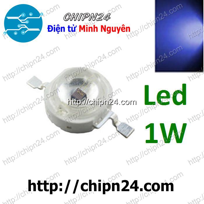 [3 CON] (KG1) Led 1W Xanh Dương Luxeon