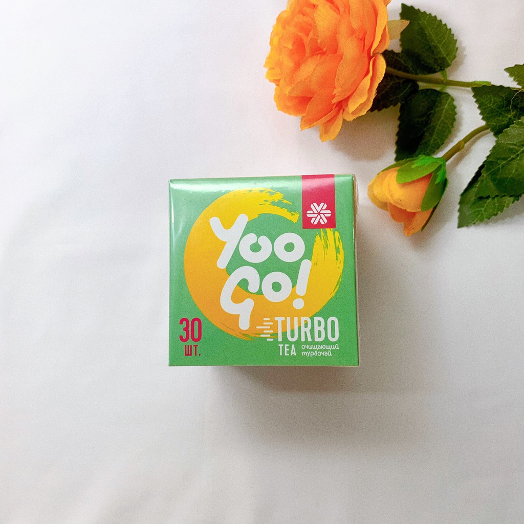 Trà thải độc ruột Yoo Go Turbo Tea siberian, trà thải độc hỗ trợ giảm cân, cải thiện hệ tiêu hóa, hộp 30 gói