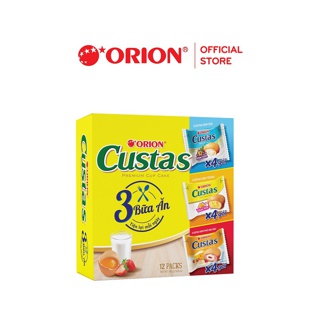 Bánh Orion Custas mix 3 vị 12 bánh 282g