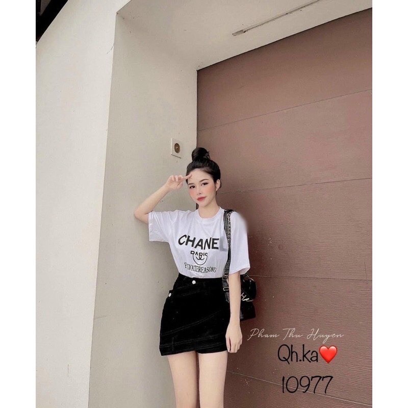 QUẦN GIẢ VÁY BÒ VẠT CHÉO LỆCH 2 MÀU ĐEN-XANH | BigBuy360 - bigbuy360.vn