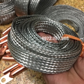 Cáp Đồng Bện M50 (bản rộng ~40mm, dày ~2.3mm)