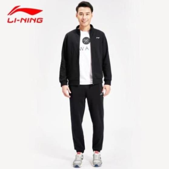 Bộ quần áo thể thao nam Lining bộ nỉ thể thao chất umi chính hãng 2022 🏅 2022 👟