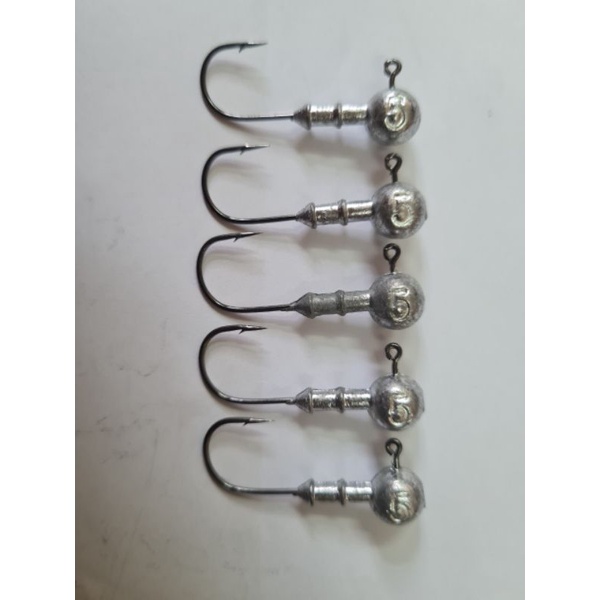 Combo 10 cái Lưỡi Jighead câu lure bằng thép 5g