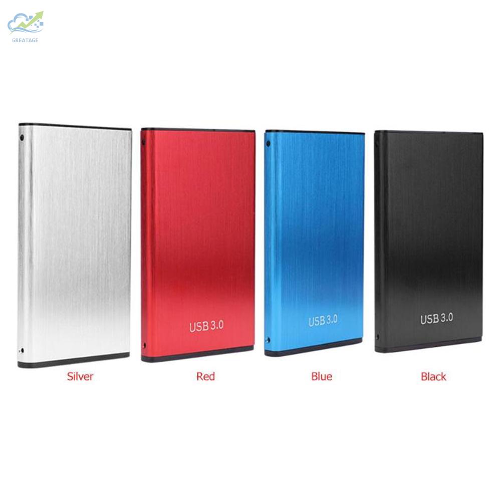 g☼2.5 Inch USB3.0 Hard Drive Box Aluminum Alloy USB3.0 to SATA Serial Hard Drive Box (Blue)