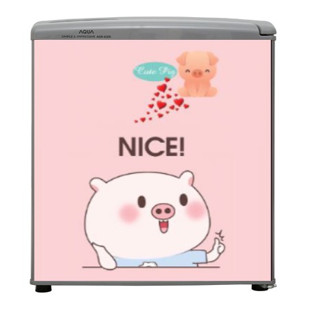 decal dán tủ lạnh mini mẫu cao cấp (tủ 50l)