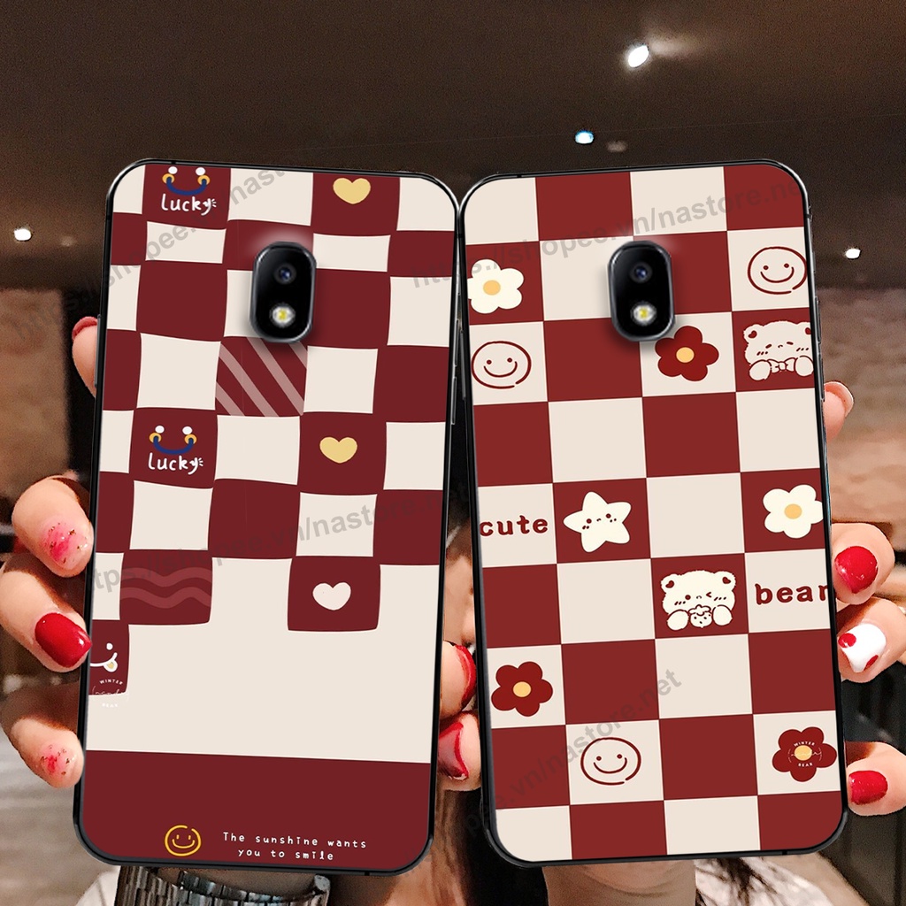 Ốp lưng Samsung J3 Pro / J5 Pro / J7 Pro / J7 Plus trái tim mặt cười, gấu cute thể thao cá tính