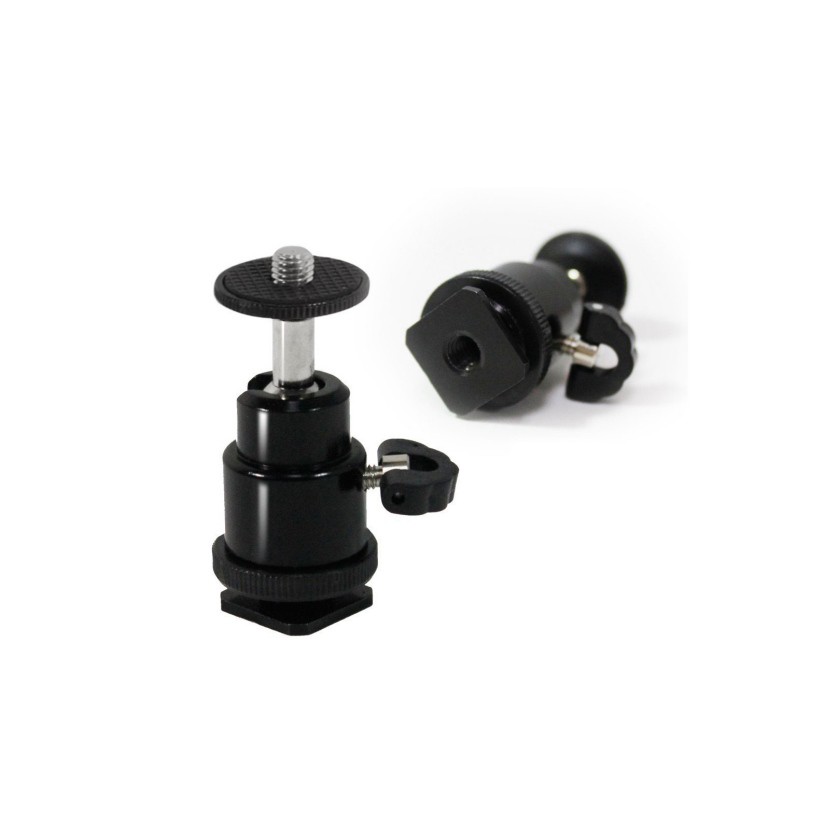 Đầu Chuyển Đổi Chân Flash Máy Ảnh Hot Shoe Sang Ball Head 1/4-inch