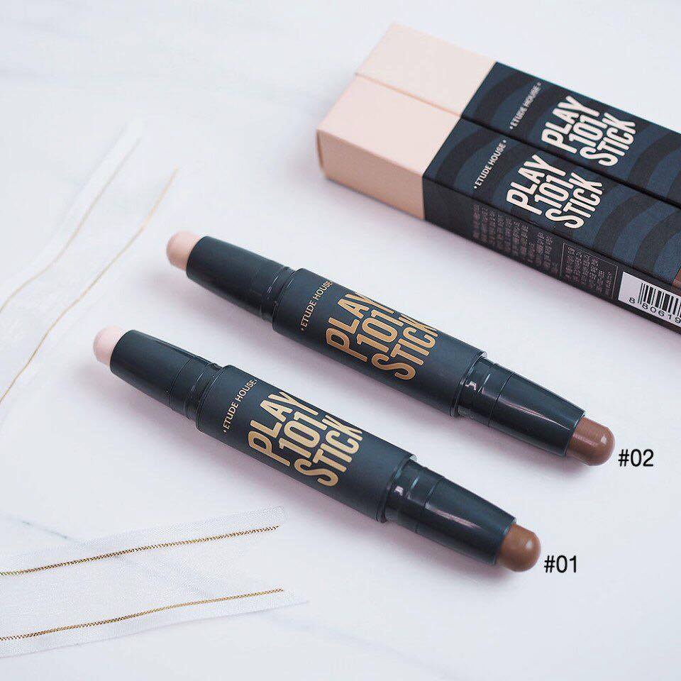 Bút Tạo Khối, Che Khuyết Điểm 2 Đầu Tiện Lợi Face 109 Stick Lameila