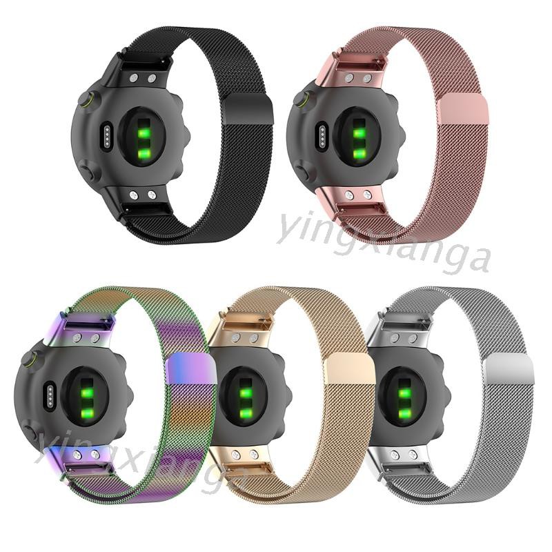 Dây Đeo Inox Khóa Nam Châm Cho Đồng Hồ Thông Minh Garmin Forerunner 45 / 45s Swim 2