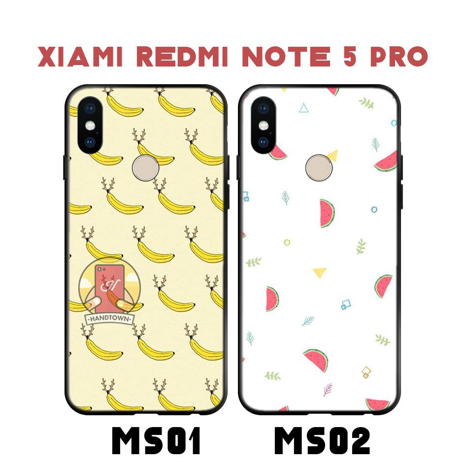 Xiaomi redmi note 5 pro | Ốp lưng xiaomi redmi note 5 pro dẻo hình hoa quả dễ thương