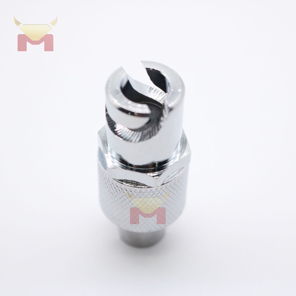 Đầu bơm mỡ gài, đầu vòi bơm mỡ dạng cài, chất liệu đồng thau / thép mạ crom