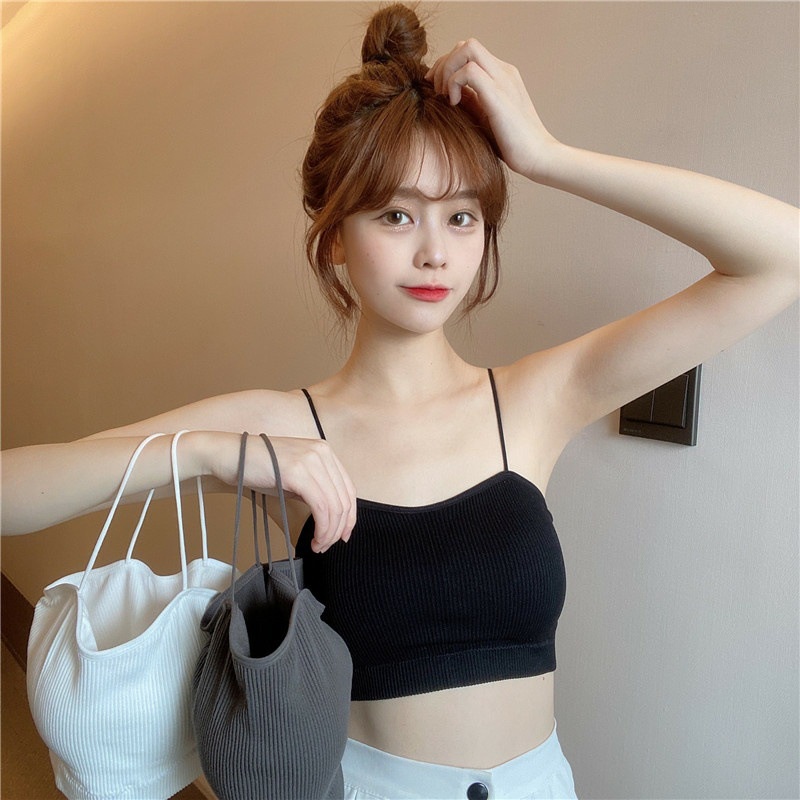 Áo Bra Gân Tăm 💖 FREESHIP 💖 Bra 2 Dây khoét Ngực - Áo Lót Nữ Không Gọng  AMYBRA 7719 | BigBuy360 - bigbuy360.vn