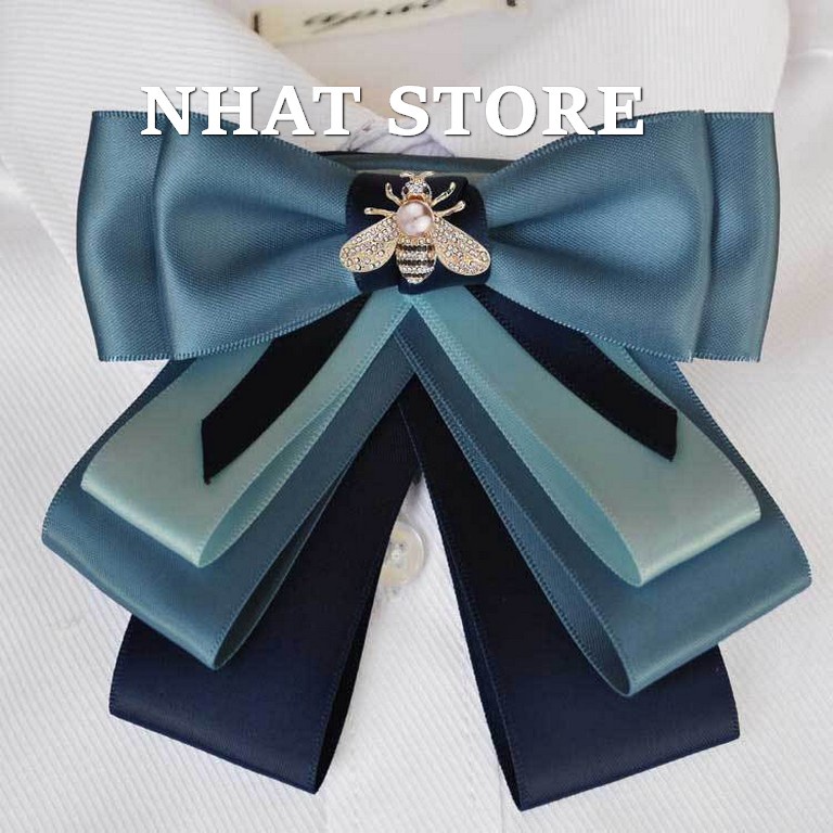 Ghim Cài áo hình con ong đính đá cao cấp phù hợp với áo vets, sơ mi, váy cho cả nam và nữ - Cài áo CA121