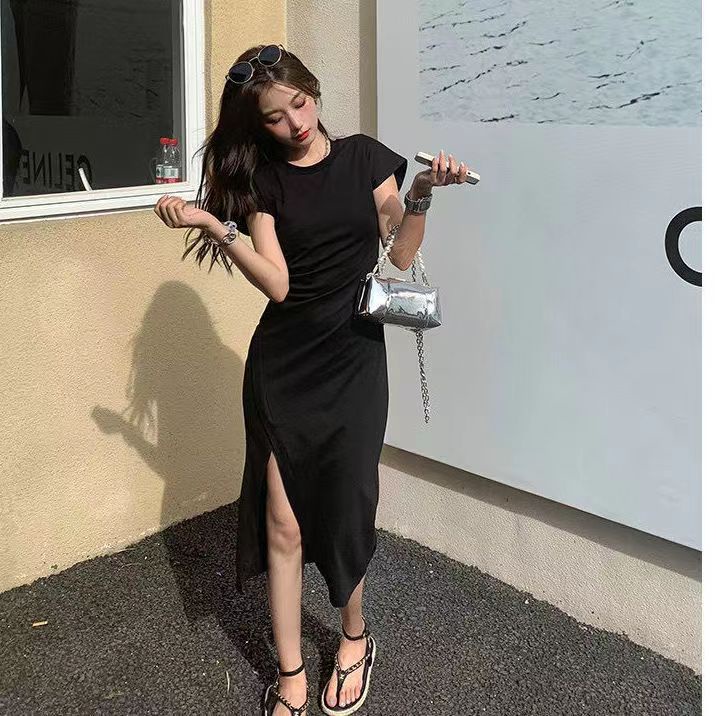 Đầm Dáng Dài Form Ôm Phong Cách Pháp Thời Trang Mùa Hè