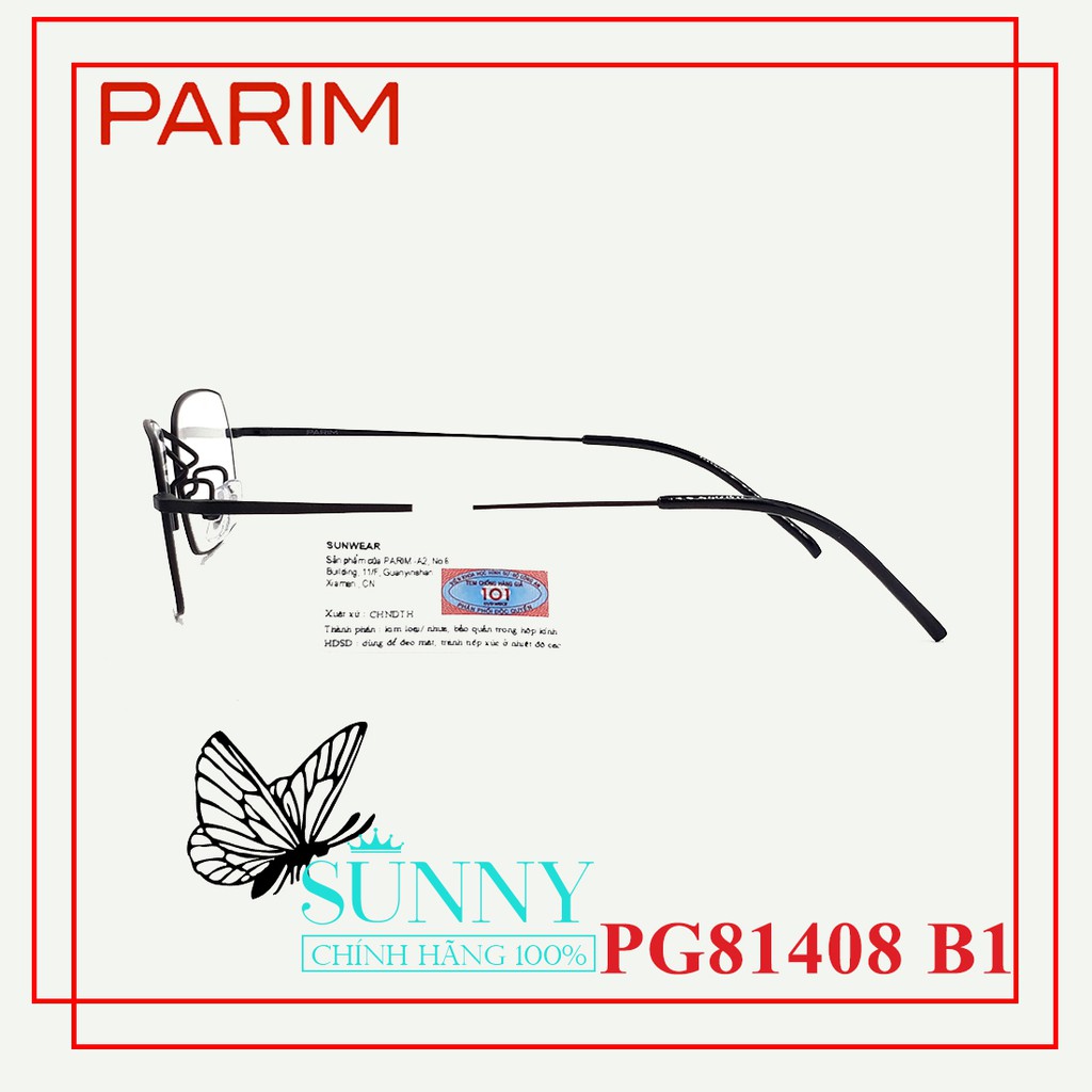 PG81408 - mắt kính Parim chính hãng Italy, bảo hành toàn quốc