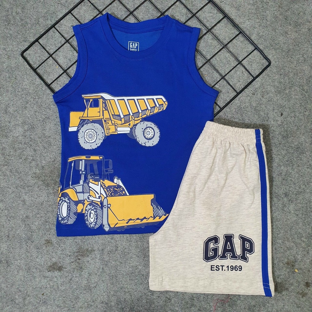 Bộ ba lỗ bé trai Gap size nhí hàng VNXK siêu đẹp,chất cotton 100%