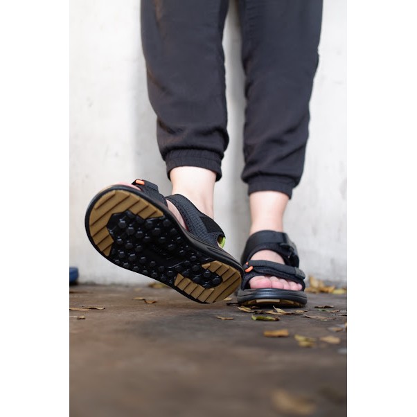 Sandal Vento Nam Nữ NB38 Màu Đen Cốm