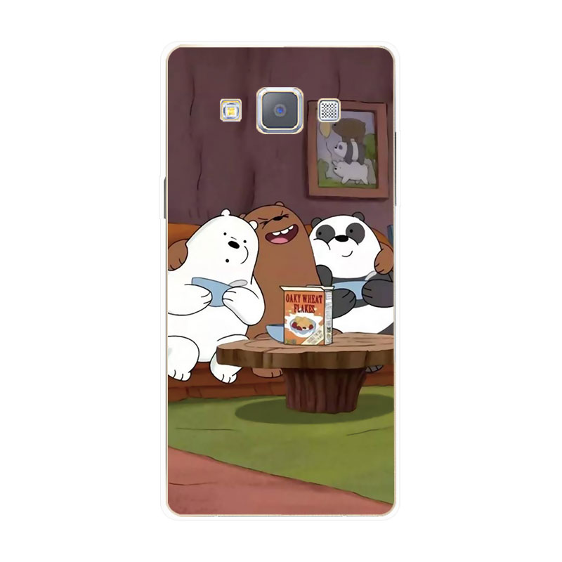 Ốp Lưng TPU Mềm Samsung A3 A5 A7 2015  Three Bare Bears 3