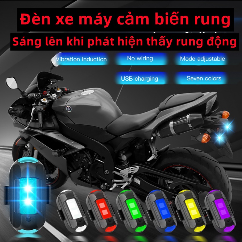 USB Có Thể Sạc Lại nhấp nháy đèn đi xe đạp đèn cảnh báo cho xe máy xe đạp sửa đổi bay không người lái máy bay đèn ban đêm