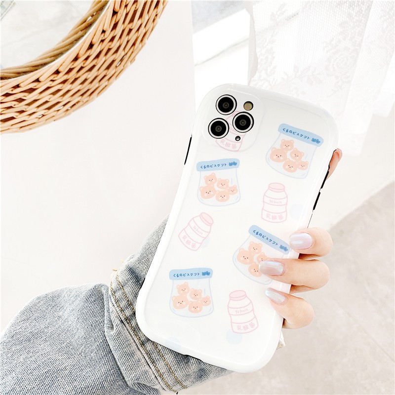 Ốp lưng iphone Bánh gấu IMD viền cong dày dặn 5/5s/6/6plus/6s/6splus/7/7plus/8/8plus/x/xr/xs/11/12/pro/max/plus/promax | BigBuy360 - bigbuy360.vn