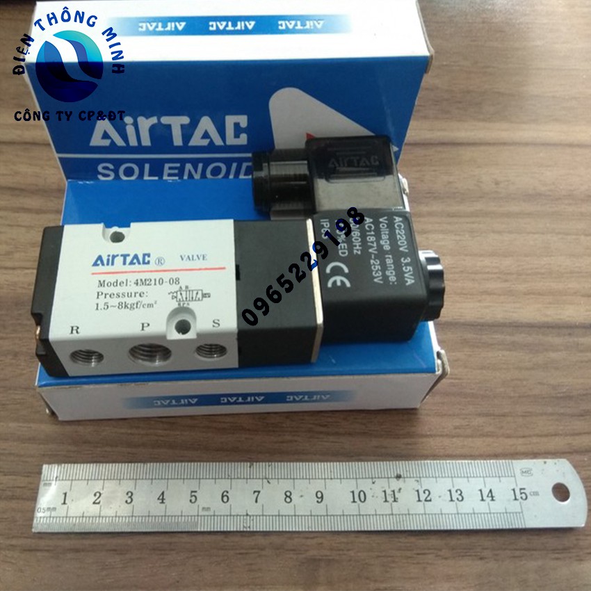 Van điện từ Airtac 4V210 - 08, Van khí nén, Van chia khí